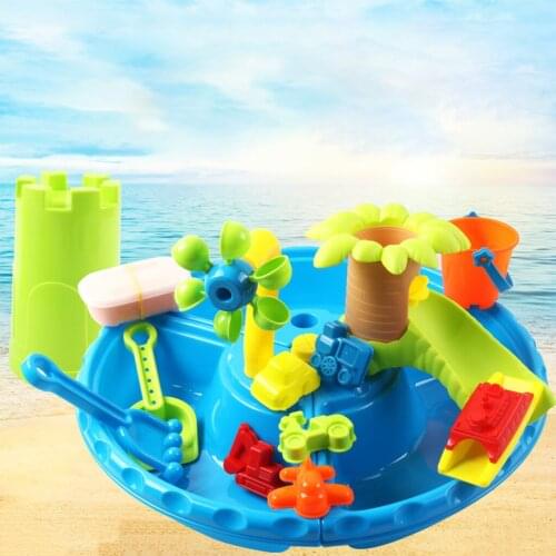 Outdoor 4-in-1 Summer Sand Water Table Toys Kids Activity Sensory Play Table