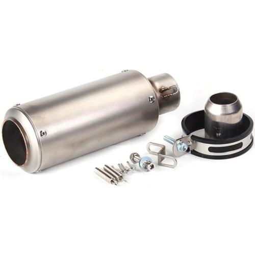 51mm Universal motorcycle exhaust muffler escape moto with custom laser logo for bmw Kawasaki Z900 ZX6R ZX10R gsxr750 K6 K7 mt09