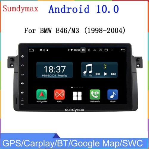 HD 9inch android10 car radio for bmw e46 m3 rover 75 2000-2004 Car Multimedia Player gps navigation DSP Stereo headunit BT