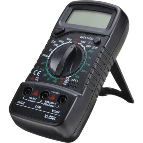 AC/DC LCD Display Digital Multimeter 130*65*33mm Voltmeter Ammeter Ohm Tester Handheld Meter Digital Multimeter