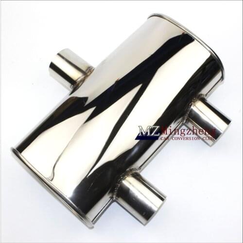 Car accessories T styling Exhaust Pipe Muffler Stainless Steel Silencer outlet Exhaust System