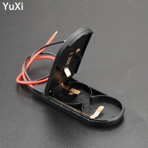 CR2032 Button Coin Cell Battery Socket Holder Case Cover With ON/OFF Switch 3V x2 6V battery Storage Box DIY Battery Accessories