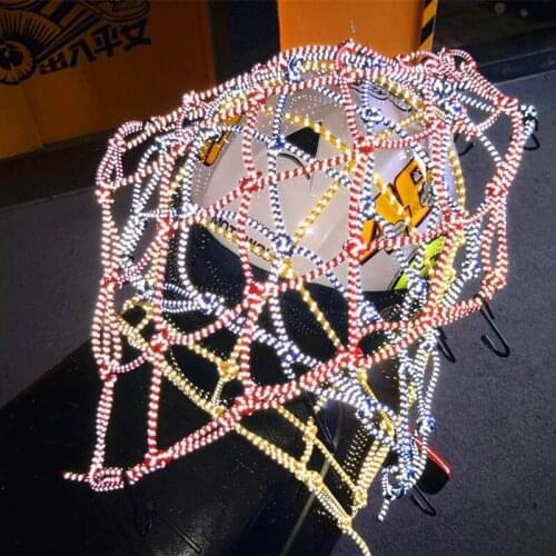 Motorcycle Parts Good Reflective Helmet Net Modification Accessories Luggage Net Pocket Sports Moto Tank Net Fixed Helmet Rope