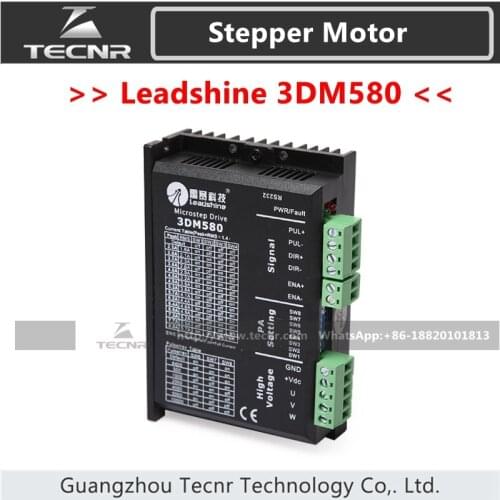 Leadshine 3DM580 Stepper Driver DC18-50V For 3 Phase Nema23 Nema34 Stepper Motor