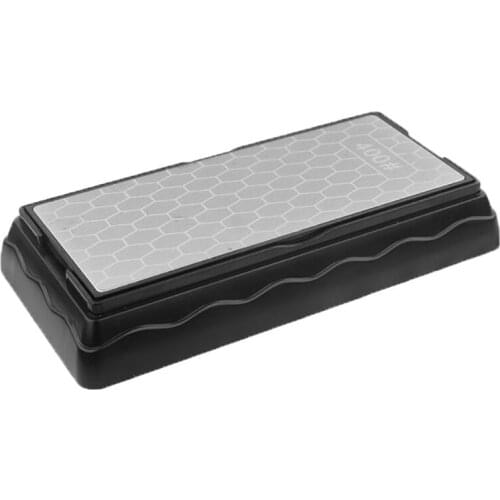 400/1000 Grit Double-Sided Diamond Whetstone Knife Sharpening Stone Kitchen Chef Knife Sharpener Grindstone With Anti-Slip Base