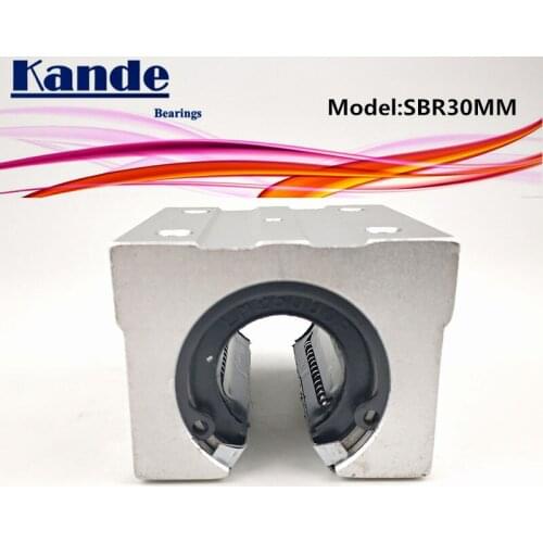 Kande Bearings 2pcs SBR30UU SBR30 UU SBR30 Open Bearing block CNC parts slide for 30mm linear guide SBR30 25mm SME30UU SME SBR