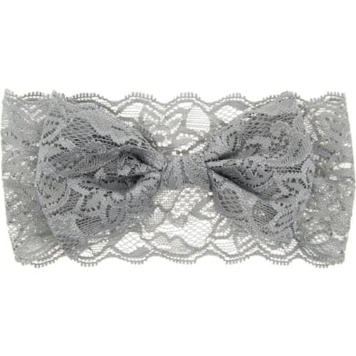 12PCS Mix Amazon HOT-SALE Kids Infants Lace Unilateral Bow Hair Bands Baby Tiara Headband Accessories For Child Fast Shipping