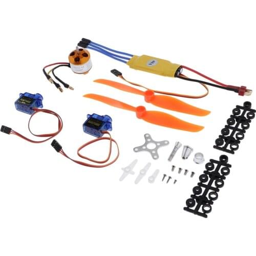 Lot of 2212-2200KV Motor + 40A ESC + 2 Servo + 2pcs 6040 Propeller + 2x Base