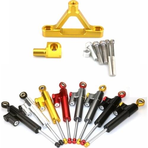Motorcycle cnc Universal Stabilizer Damper Complete Steering Mounting Bracket For KAWASAKI ZX6R 2007-2008