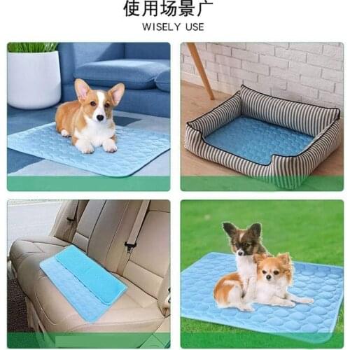 Dog Cooling Mat Summer Pad Mat for Dogs Cat Breathable Blanket Cat Ice Pads Washable Sofa Breathable Pet Dog Bed Pet Mat