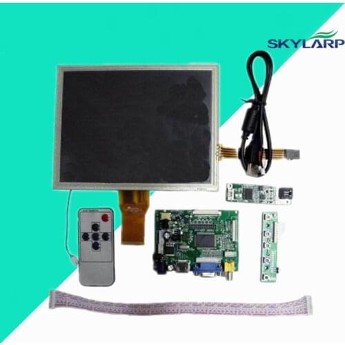 Original 8''inch AT080TN52 LCD Display Screen + HDMI/VGA/2AV Driver board +touch panel kit for Raspberry Pi Free shipping
