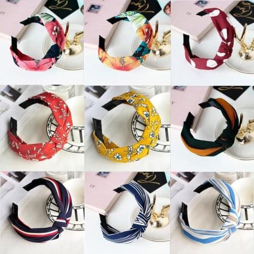 Korean fashion knot hairband women girls hair head hoop band headband accessories for women scrunchy headdress headwear hairband