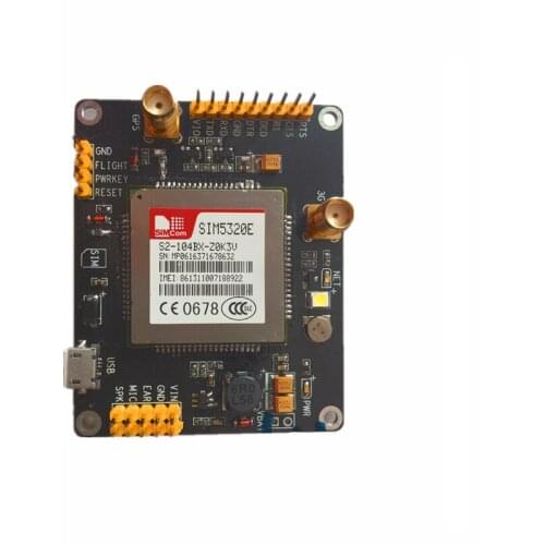 SIMCOM SIM5320E breakout board Dual-Band HSDPA/WCDMA Quad-Band GSM/GPRS/EDGE 100% New LCC module weld development board