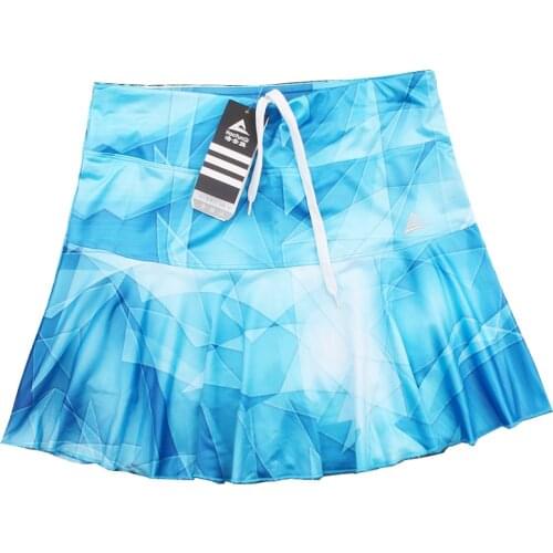 Sports Quick Dry Skirt Anti-glare Safety Bottom Skort Computer Printing Net Badminton Square Dance Skirt Wicking Sweat Moisture