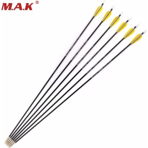 30 Inch Carbon Arrow Spine 1000 Outer Diameter 5mm for Recurve Bow Archery Shooting Training Sports Practice