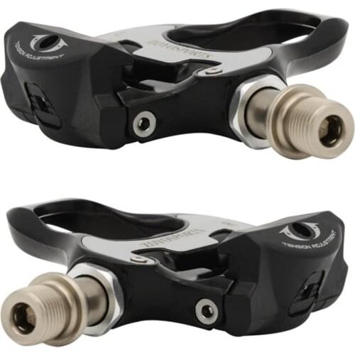 1 Set Ultralight Self-locking Pedals Aluminium Alloy Bike Clipless Pedal Adjustable Tension System Clipless Pedals for Road Bike