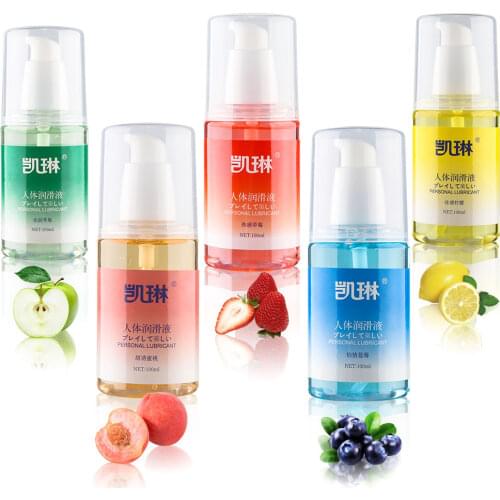 100ml strawberry flavor water-soluble edible lubricant, easy to clean, anal vaginal oral sex lubricant for adult sex products