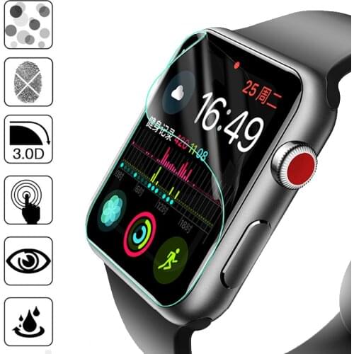 Screen protector for apple watch seies 5 44mm 40mm iwatch 4 3 2 42mm 38mm Anti-Bubble HD Clear Film for apple watch accessories