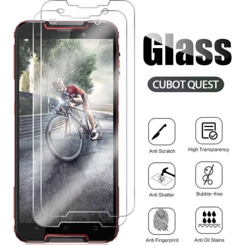 2PCS FOR Cubot Quest Tempered Glass Protective on Cubot Quest Lite 5.5" Screen Protector Glass Film Cover