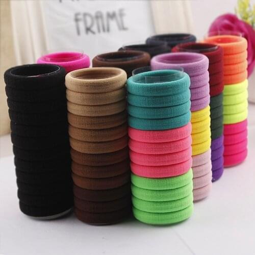 24 root hair ring hair accessories Elastic rubber band hair ring Korean headdress female ponytail Zhafa hair accessories