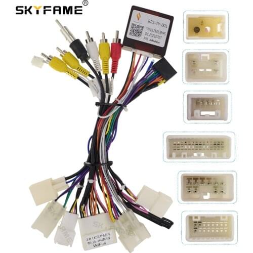 SKYFAME 16Pin Car stereo Wire Harness canbus decoder For SUBARU FORESTER XV WRX LEVORG 2012-2017 Power cable with canbus box