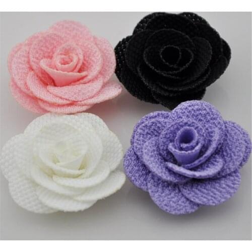 20pcs Ribbon Flowers Wedding Decor Sewing Appliques Crafts Upick E119