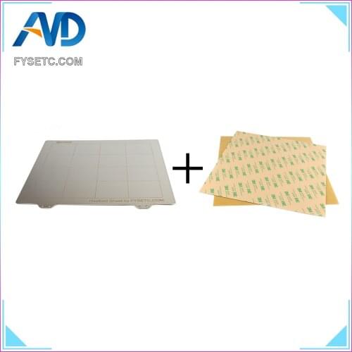 235*235mm Spring Steel Sheet Heat Bed Platform 3D Printer Printing Buildplate + 2pcs PEI Sheet For Ender-3 3D Printer