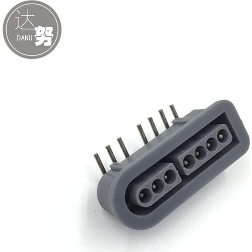 30PCS Replacement 90 Degree Female 7 Pin Connector Part For SNES Controller Socket