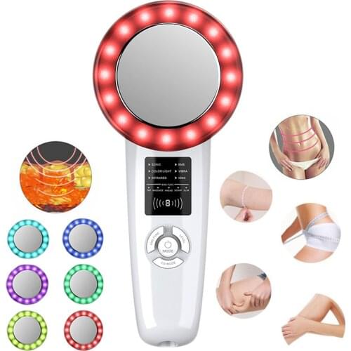 Fat Burn Machine 6 in 1 Weight Loss EMS Infrared Multifunctional Body Shaping Massager Ultrasound Cavitation Therapy Massage