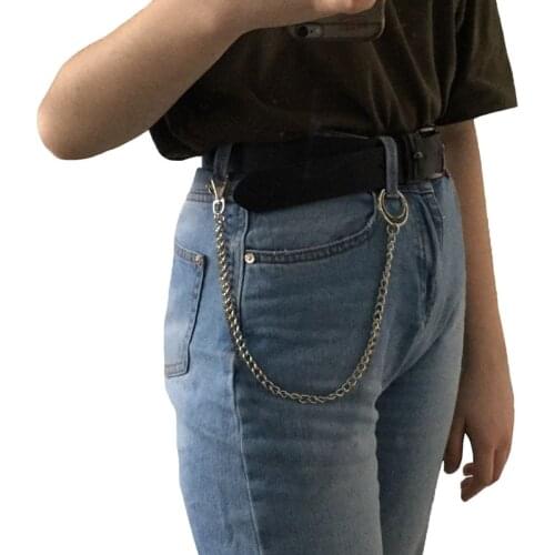 Pants Chain Unisex Silver Metal Trendy Punk Keychains Rock Wallet Belt Chains
