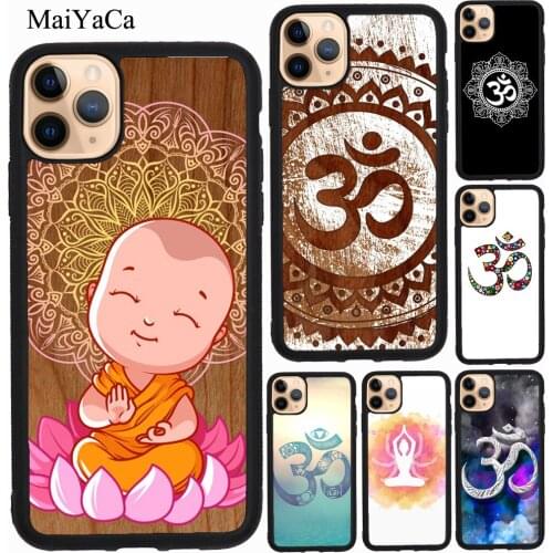 MaiYaCa Yoga Om Hindu Symbol For iPhone 11 Pro Max XS X XR SE 2020 7 8 Plus Case For iPhone 12 Pro Max mini