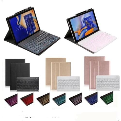 Bluetooth Keyboard Case for IPad Mini 5 5th Fabric with 7 Backlit Light Keyboard A2124 A2126 A2133 7.9 2019 Tablet Cover + Pen