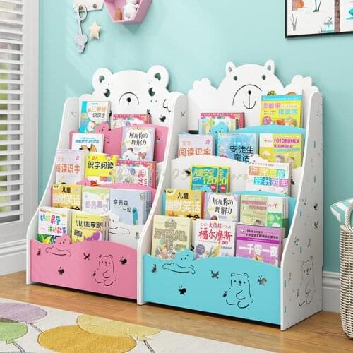 Childrens Bookshelf Shelf Simple Economical Student Bookcase Landing Baby Kindergarten Kid Storage Picture Book Rack
