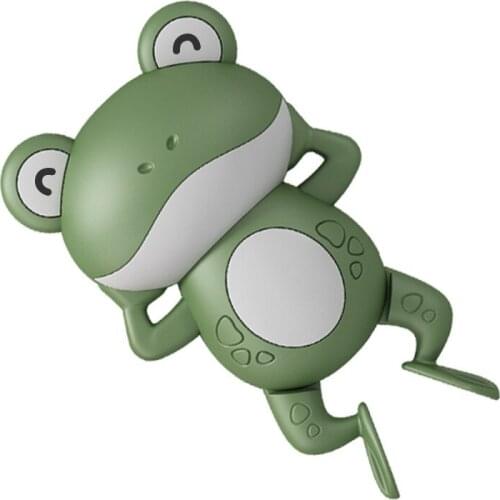 Childrens Little Frog Bath Toy Bathroom Wind-up Spring Playing Frog Swimming Floating Toy baby toys bath toys for toddlers