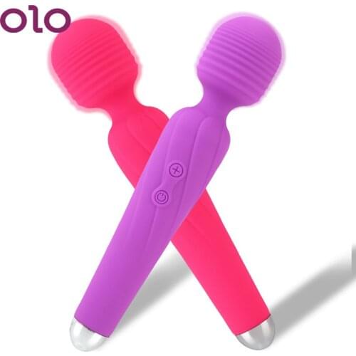 10 Modes Sex Toys For Women Female Masturbator USB Rechargeable Dildos Magic Wand Vibrators Nipple Clitoris Stimulator