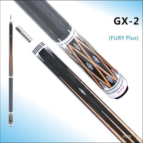 FURY GX-2 Pool Cue Stick Kit Billiard Cue 13mm Black Kamui M Tip High-end Ebony Wood Inlay Professional Carve Technology Cue