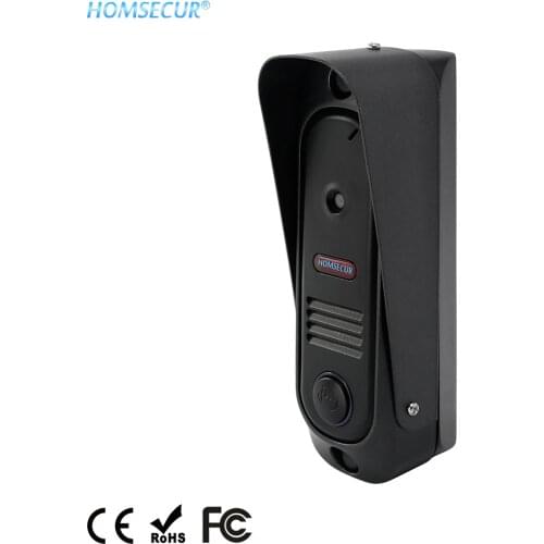 HOMSECUR Black Video Outdoor Camera Unit BC041HD-B with Waterproof Cover IP65 for HDK Series Door Phone System