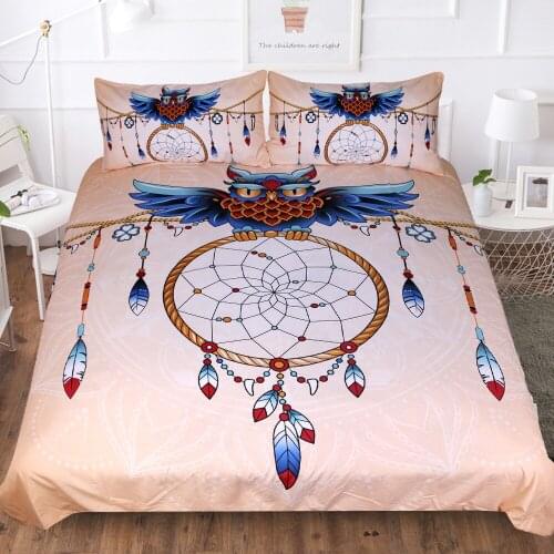 Dreamcatcher Bedding Set Feather Duvet Cover Butterfly Bed Set 3d Printed US King Queen Bohemian Adults