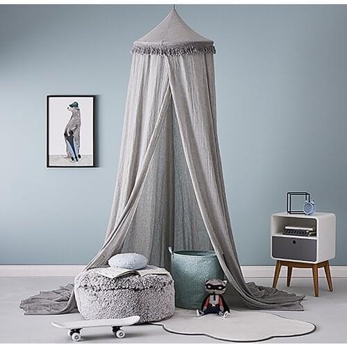 Tassel Lace Babies' Mosquito Net Baby Play House Decoration European and American Foreign Trade Crib Dome Hanging Mosquito Net