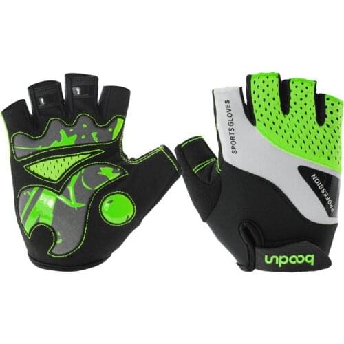 Summer Half Finger Breathable Antislip Shockproof Road Mountain Bike MTB Sports Bicycle Gloves Men Womens Cycling Gloves