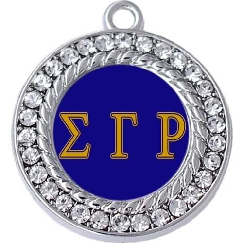 Necklaces Bracelets Earrings Making DIY Member Souvenirs Gift Jewelry Blue Sigma Gamma Rho Pendants And Charms Eco-friendly
