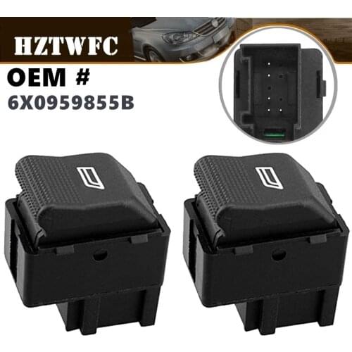 2PCS 6X0 959 855B Power Window Switch For VW POLO HATCHBACK 6N2 1999-2001 LUPO 6X1 6E1 2000-2003 6X0959855B