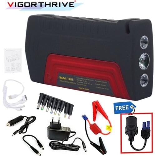 Peak Portable 600A 12v Car Jump Starter Auto Battery Booster Power Bank For Petrol car Mini Emergency Starting Device
