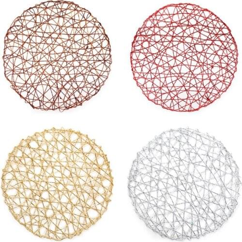 38cm Round Table Placemats Non-Slip Coaster Mats Dining Coaster Pad Restaurant Supplies Accessories Home Decor AXYC