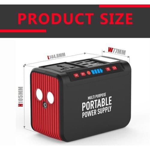 Winter Popular Emergency Portable Power Station AC output USB-PD Type-C output Power bank Solar Generator For Daily Life