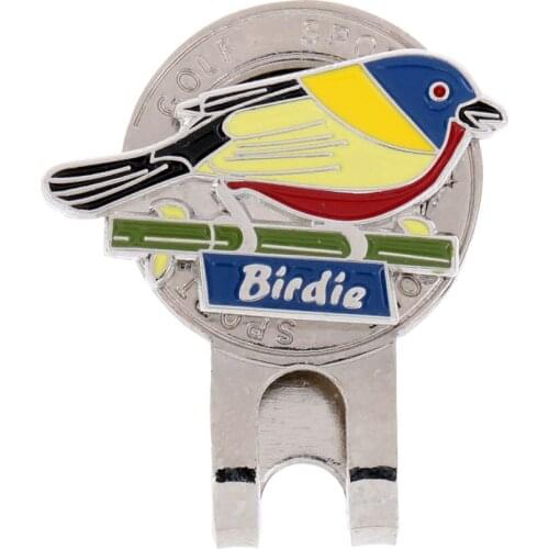 Sturdy Bird Hat Clip Golf Ball Marker Clip Onto Golf Cap Visors