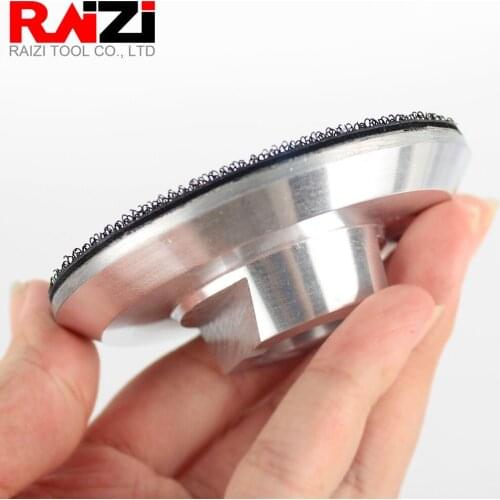 Raizi 3 inch/4inch Polishing Backing Holder For Diamond Polishing Sanding Pads M14, 5/8-11 Hook&Loop Aluminum Backer Plate