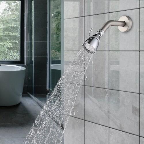 Free ship bathroom shower Adjustable Spray 2" Diameter Shower Head with Valve Lever