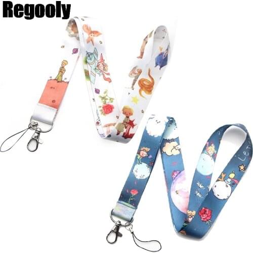 Little prince Neck Strap Lanyards ID badge card holder keychain Mobile Phone Strap Gift Ribbon webbing necklace decorations gift