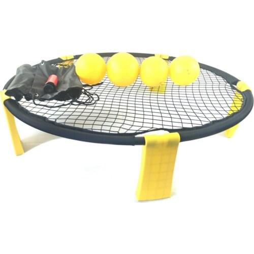 Net For Spike Ball Game Replacement Net Compatible Beach Tennis Game Spike Ball Net Mini Volleyball 2-Pack With Pump Net